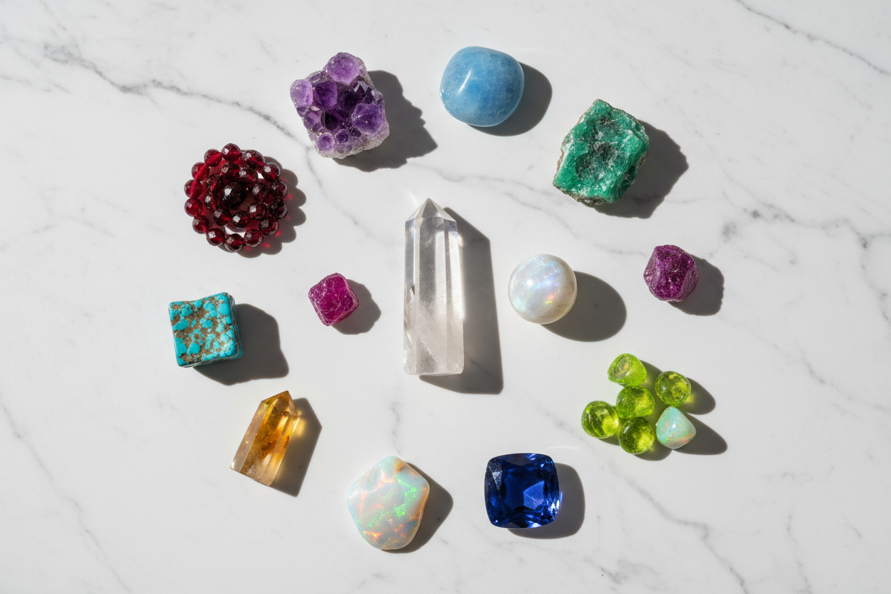 Piedras Naturales por Mes de Nacimiento: Descubre la Tuya