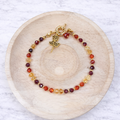 Pulsera Multistones Rosa con cornalina, granate, citrino - Gaia Lux