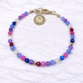Pulsera Multistones Cosmos con lapislázuli, amatista, piedra luna, rubí - Gaia Lux