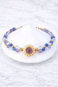 Pulsera Trinity Mística de Gaia con topacio azul, amatista, lapislázuli - Gaia Lux